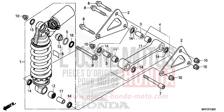 COUSSIN ARRIERE (CBR1000RR/RA) von CBR1000RR "Fireblade" MAT BALLISTIC BLACK METALLIC (NHA86) von 2018